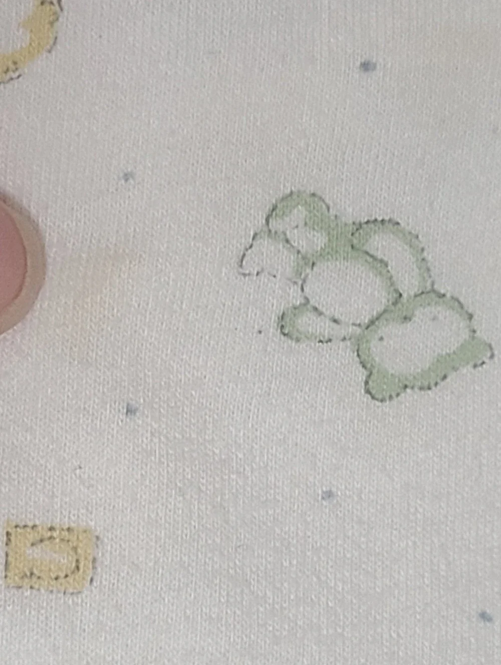 Vintage 2005 Gerber Baby Crib Sheet Teddy Bears Bibs Ducks Letter Blocks